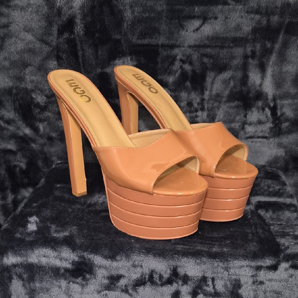 EGO Women's Brown Platform Sandals